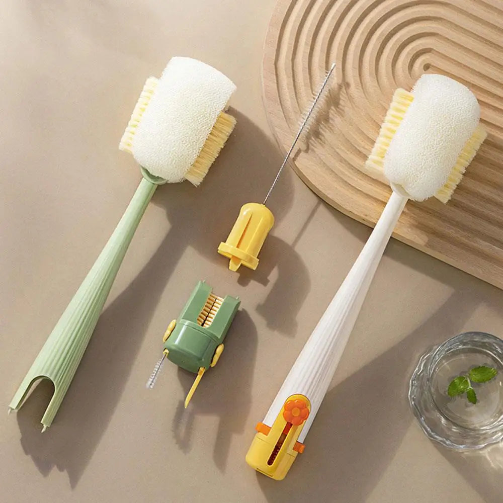 Brosse de Nettoyage Multifonction 5-en-1 pour Biberons ,Verres ,Thermos , et Tasses