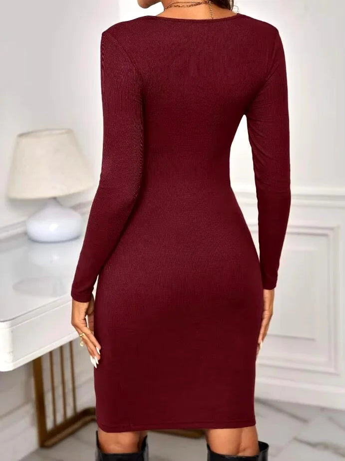Robe de maternité en maille : Confort et élégance pour l'automne et l'hiver