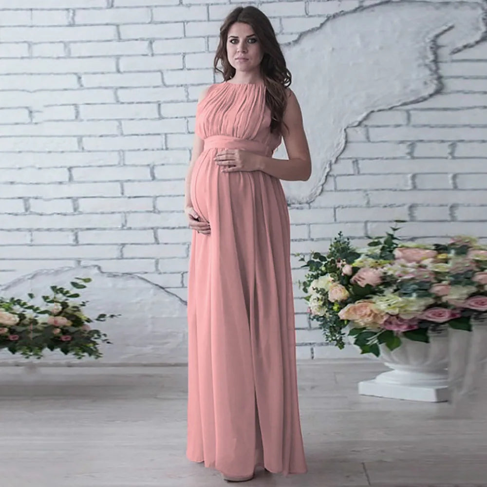Robe de maternité d'été élégante : Confort et style pour mariages et occasions spéciales