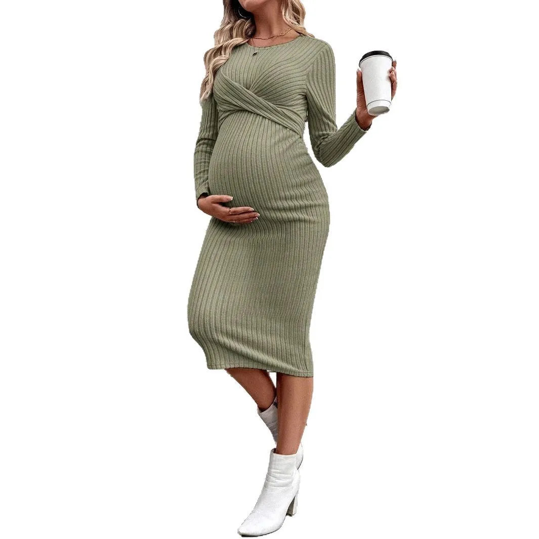 Robe de maternité automne hiver : Élégance, confort et style pour les futures mamans