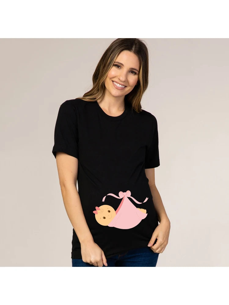 T-shirt de maternité collection humour et tendresse : Annoncez votre grossesse avec style, confort et une touche de fun