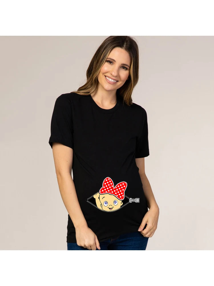 T-shirt de maternité collection humour et tendresse : Annoncez votre grossesse avec style, confort et une touche de fun