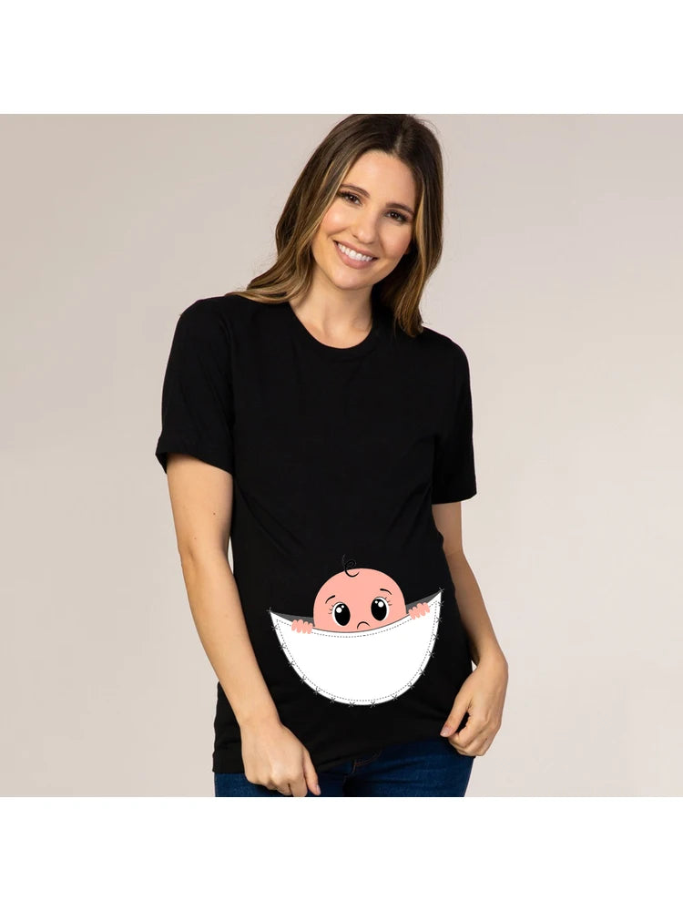T-shirt de maternité collection humour et tendresse : Annoncez votre grossesse avec style, confort et une touche de fun