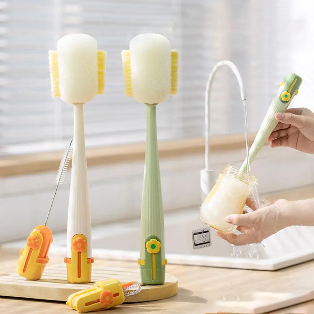 Brosse de Nettoyage Multifonction 5-en-1 pour Biberons ,Verres ,Thermos , et Tasses