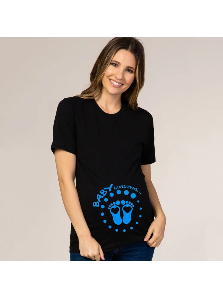 T-shirt de maternité collection humour et tendresse : Annoncez votre grossesse avec style, confort et une touche de fun
