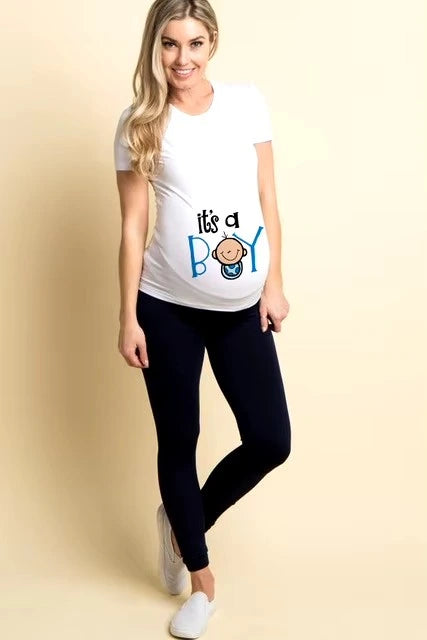 T-shirt de maternité sourires et motions : Annoncez votre grossesse avec humour et confort